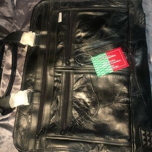 Matching Leather Briefcase and Tote